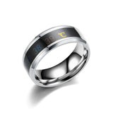Anillo de temperatura corporal con Sensor Inteligente de acero inoxidable