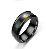 Anillo de temperatura corporal con Sensor Inteligente de acero inoxidable