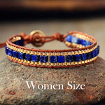 Pulseras Bohemias con Piedras Turquesas y Cadena de Oro
