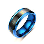 Anillo de temperatura corporal con Sensor Inteligente de acero inoxidable