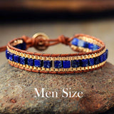 Pulseras Bohemias con Piedras Turquesas y Cadena de Oro