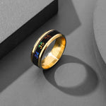 Anillo de temperatura corporal con Sensor Inteligente de acero inoxidable