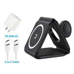 Cargador Magnetico 15W plegable 3 en 1 para iPhone 13 11 12Pro Max