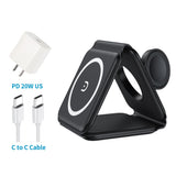 Cargador Magnetico 15W plegable 3 en 1 para iPhone 13 11 12Pro Max